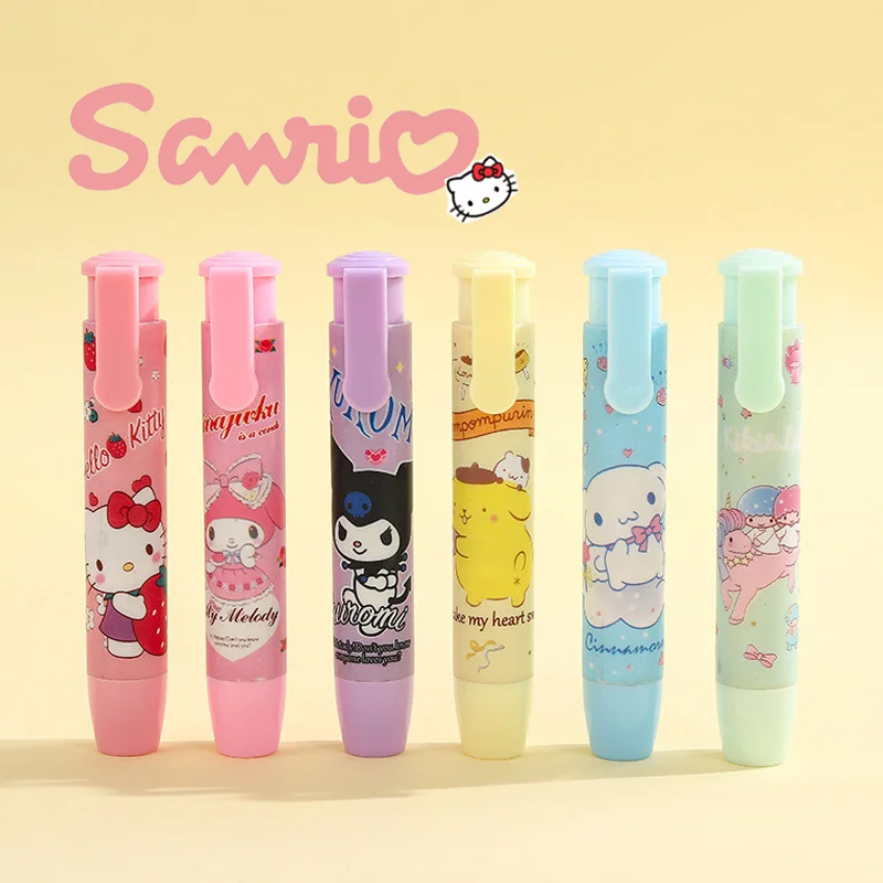 2pcs Creative Sanrio Kawaii Press Eraser Anime Hellokitty Kuromi Melody Cinnamoroll Cartoon Cute Stationery Gift Office Supplies
2pcs Creative Sanrio Kawaii Press Eraser Anime Hellokitty Kuromi Melody Cinnamoroll Cartoon Cute Stationery Gift Office Supplies