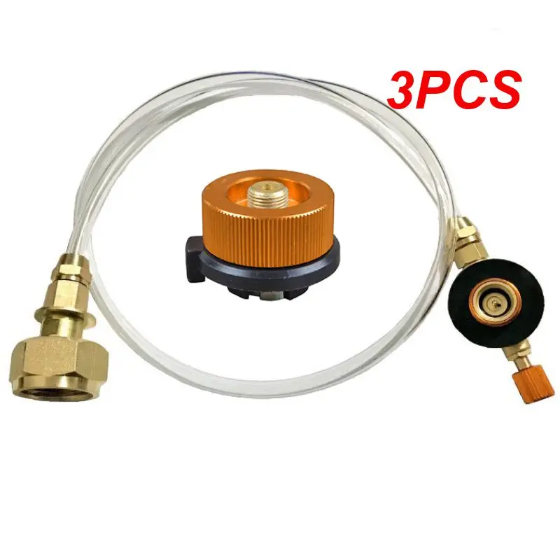 

3PCS Outdoor Camping Gas Stove Gas Refill Adapter Propane Cylinder Filling Adapter Gas Tank Furnace Connector Accessories