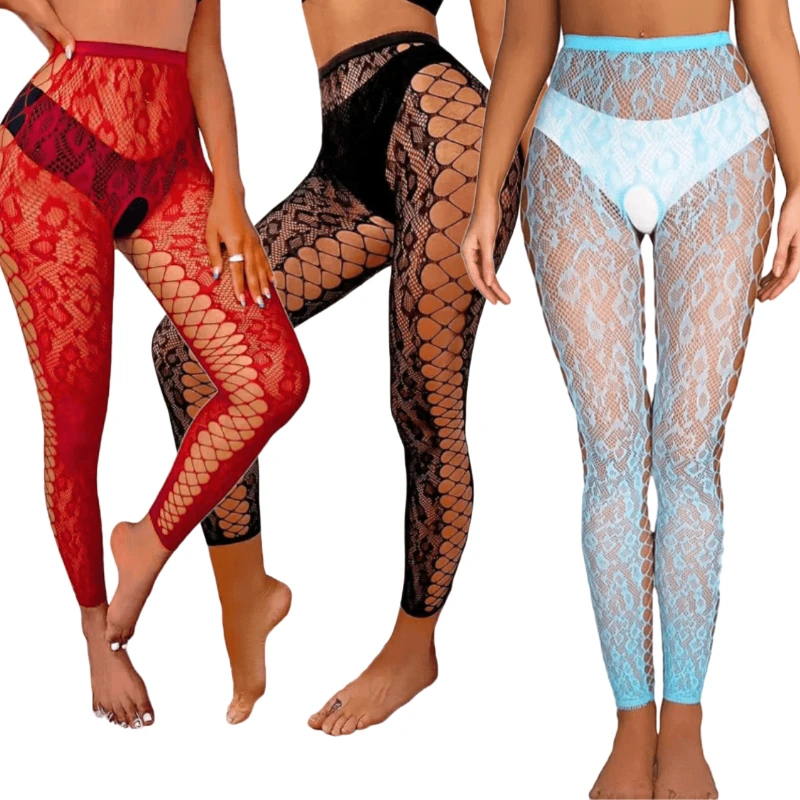 3Pcs/set Footless Leopard Tights Women Erotic Underwear Side Hollow Stockings Black Red Light Blue Sexy Open Crotch Pantyhose
3Pcs/set Footless Leopard Tights Women Erotic Underwear Side Hollow Stockings Black Red Light Blue Sexy Open Crotch Pantyhose