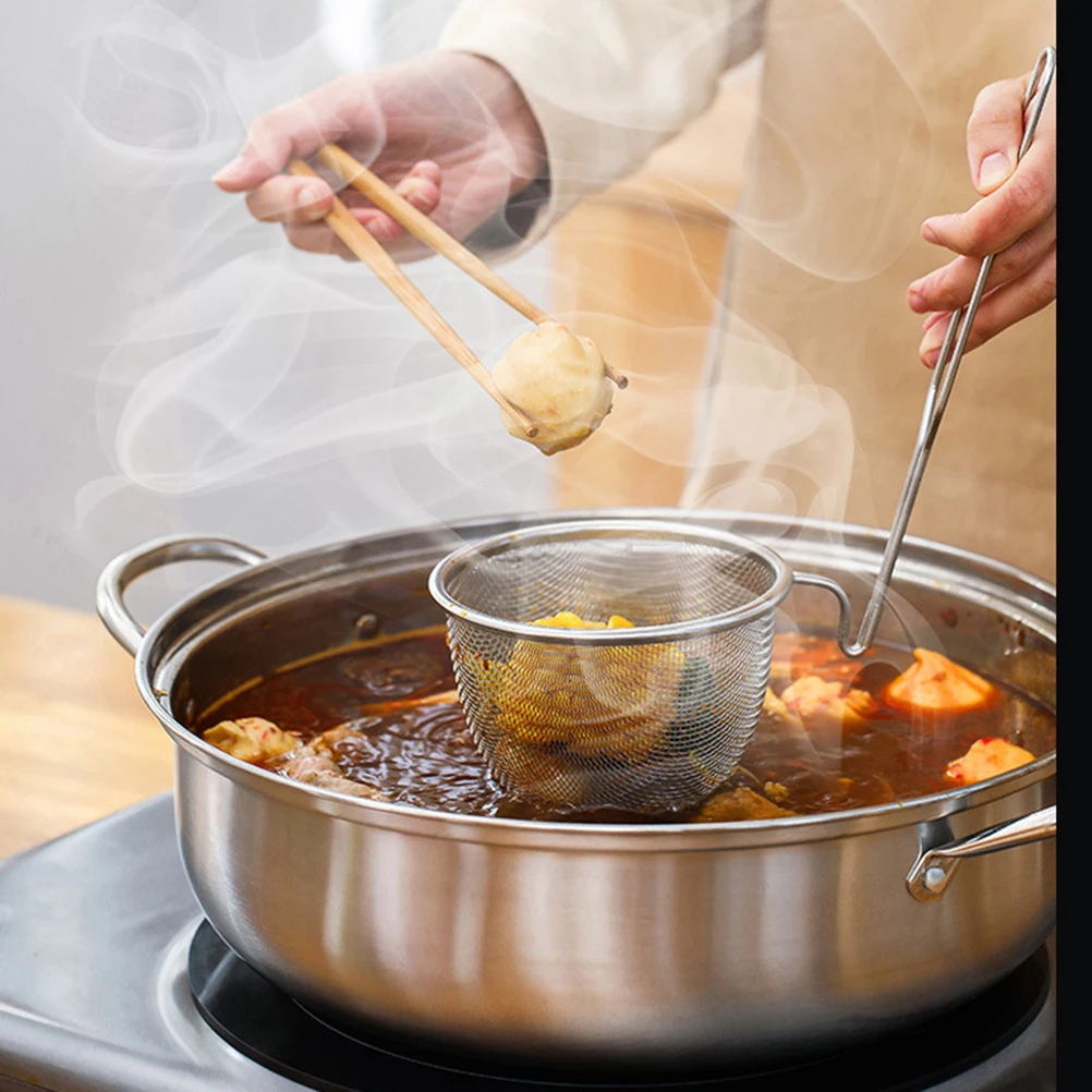 Stainless Steel Funnel Shabu Hotpot Can Hang Strainer Kitchen Fishing Noodles Cooking Powder Hotpot Funnel
Stainless Steel Funnel Shabu Hotpot Can Hang Strainer Kitchen Fishing Noodles Cooking Powder Hotpot Funnel