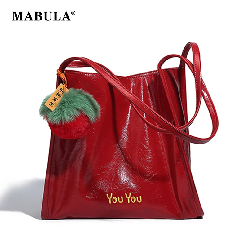 MABULA Soft PU Leather Women Bucket Shoulder Bags Simple Design Female Tote Bag Solid Color High Quality Handbags Phone Purse
MABULA Soft PU Leather Women Bucket Shoulder Bags Simple Design Female Tote Bag Solid Color High Quality Handbags Phone Purse