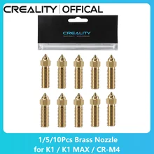 Creality Official K1/K1 Max Nozzle 1/5/10pcs Brass High Speed 3D Printer 0.4mm Nozzles Fit 1.75mm Filament for K1 K1MAX CR-M4