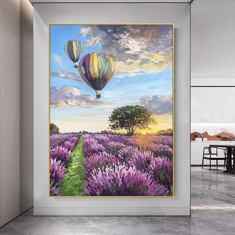 OQ 100% Handmade Oil Painting On Canvas Abstract Flower Lavender Landscape Wall Art Living Room Picture Home Decoration Unframed
OQ 100% Handmade Oil Painting On Canvas Abstract Flower Lavender Landscape Wall Art Living Room Picture Home Decoration Unframed