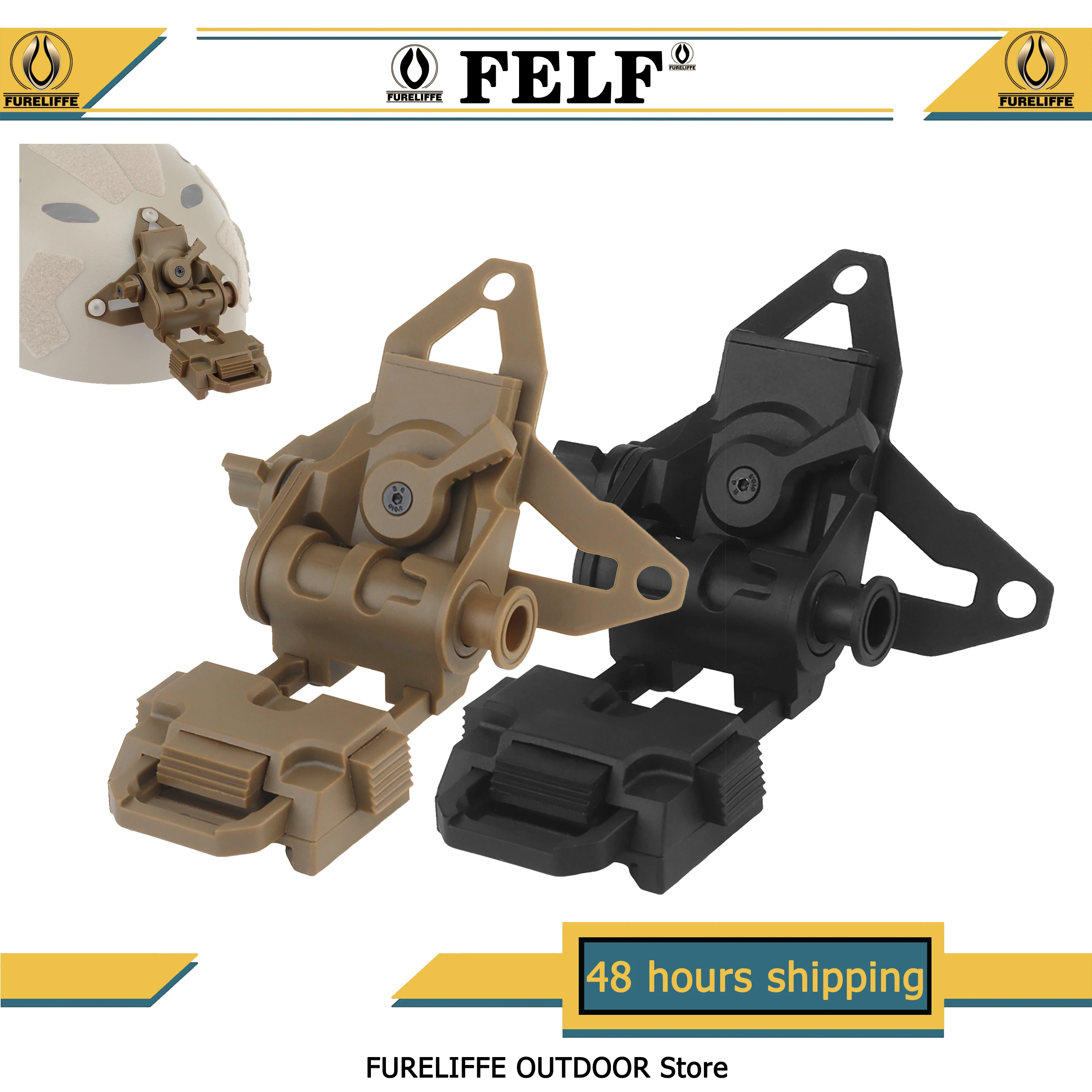 Helmet mount L4G69 mount for tactical mounting NVG night for PVS15/PVS18/PGPNVG18 Night vision goggles, night vision accessories
Helmet mount L4G69 mount for tactical mounting NVG night for PVS15/PVS18/PGPNVG18 Night vision goggles, night vision accessories