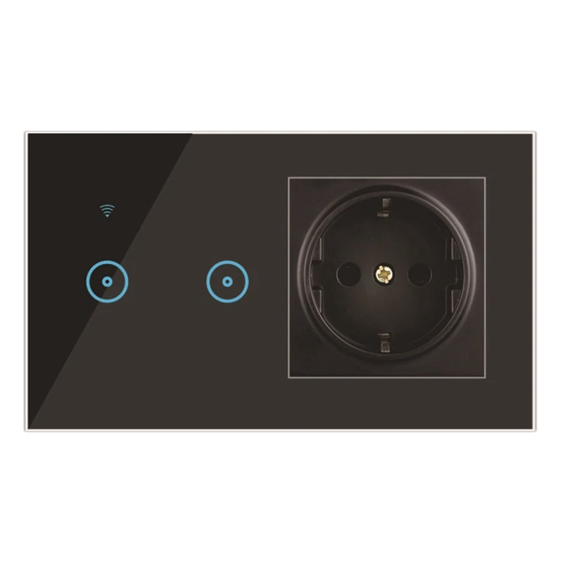 Smart Switch + Socket Wifi Smart Home Wall Switch Press Switch EU Standard For Google Home Alexa Smart Life APP
Smart Switch + Socket Wifi Smart Home Wall Switch Press Switch EU Standard For Google Home Alexa Smart Life APP