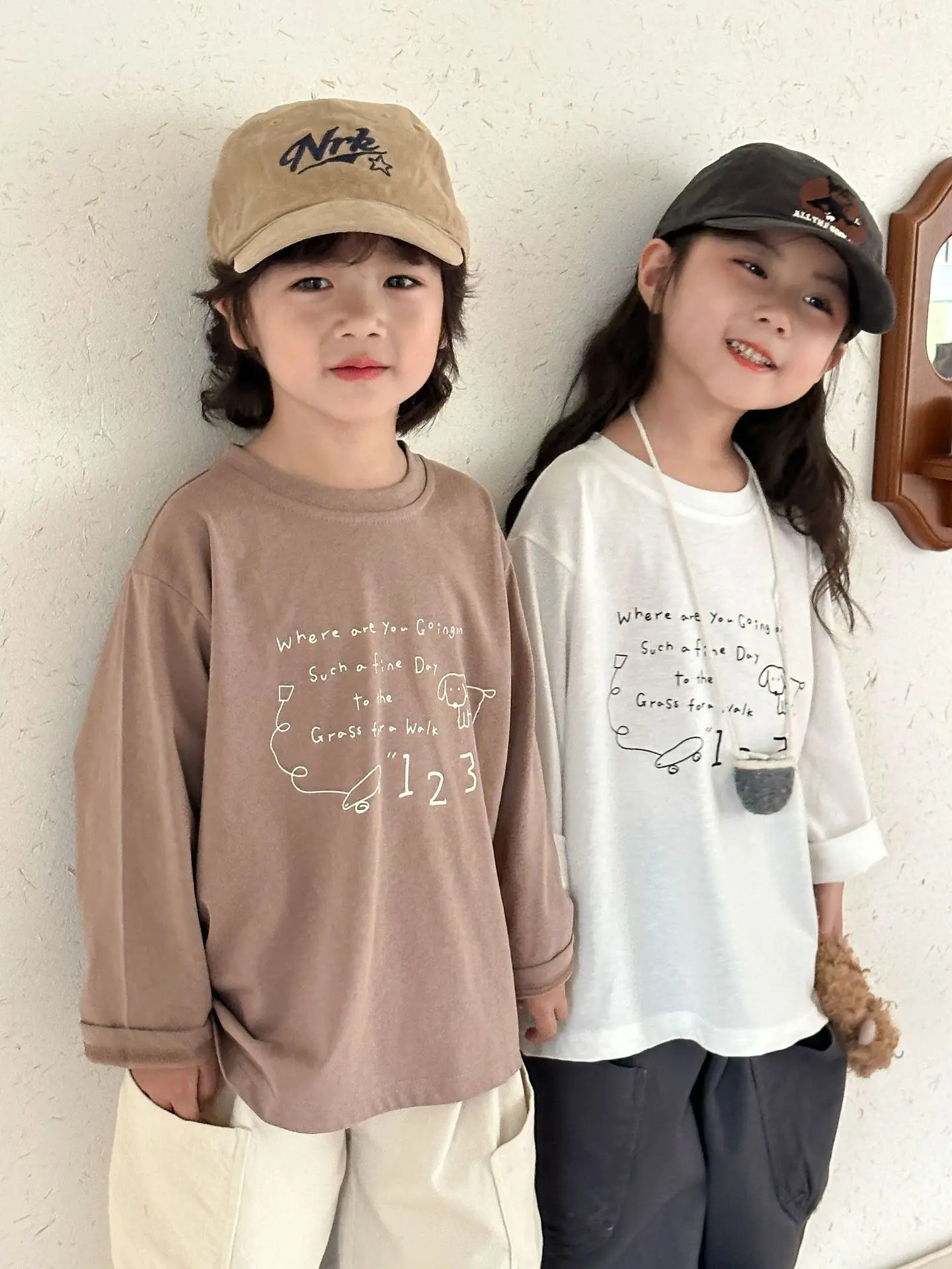 2025 Spring New Children Long Sleeve T Shirts Letter Print Girls Cotton Casual Tees Boys Versatile Bottoming Shirts Kids Clothes 17 Sf5f00df4e210468793ab528ab92673d3Y