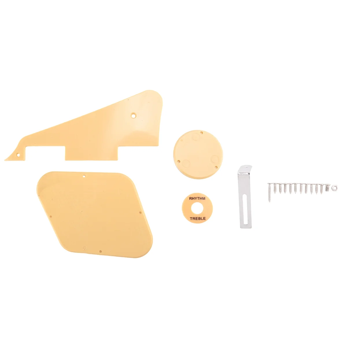 1Set Yellow Pickguard Cavity Switch Covers Pickup Selector Plate Bracket Screws Fit Les Paul Guitar Style Kit
1Set Yellow Pickguard Cavity Switch Covers Pickup Selector Plate Bracket Screws Fit Les Paul Guitar Style Kit