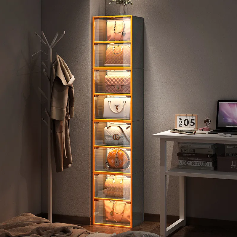 Light Luxury 4 Layer Bag Storage Box Household Dustproof Transparent Luxury Doll Sundries Display Cabinet Boots Shoes Cabinet
Light Luxury 4 Layer Bag Storage Box Household Dustproof Transparent Luxury Doll Sundries Display Cabinet Boots Shoes Cabinet