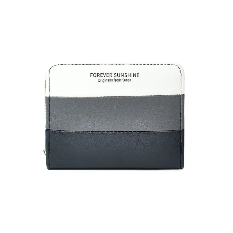 New Purse Female Short Korean Version Small Fresh Splicing Zipper Purse Multi-card Large Capacity One Bag
New Purse Female Short Korean Version Small Fresh Splicing Zipper Purse Multi-card Large Capacity One Bag