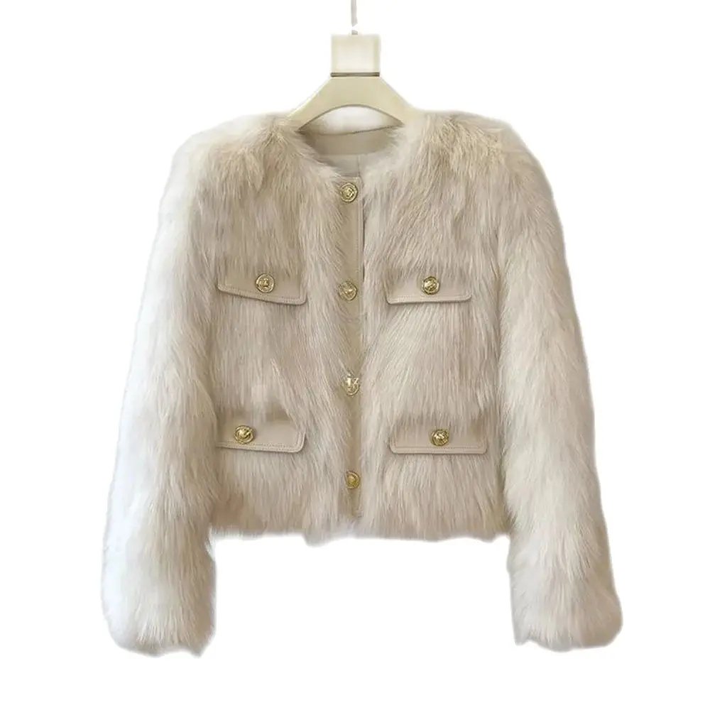 Fall/Winter 2023 New Korean Version Of Round Neck Environmentally Friendly Fox Fur Coat Slim Fashion Plush Short Loose Coat Woma
Fall/Winter 2023 New Korean Version Of Round Neck Environmentally Friendly Fox Fur Coat Slim Fashion Plush Short Loose Coat Woma