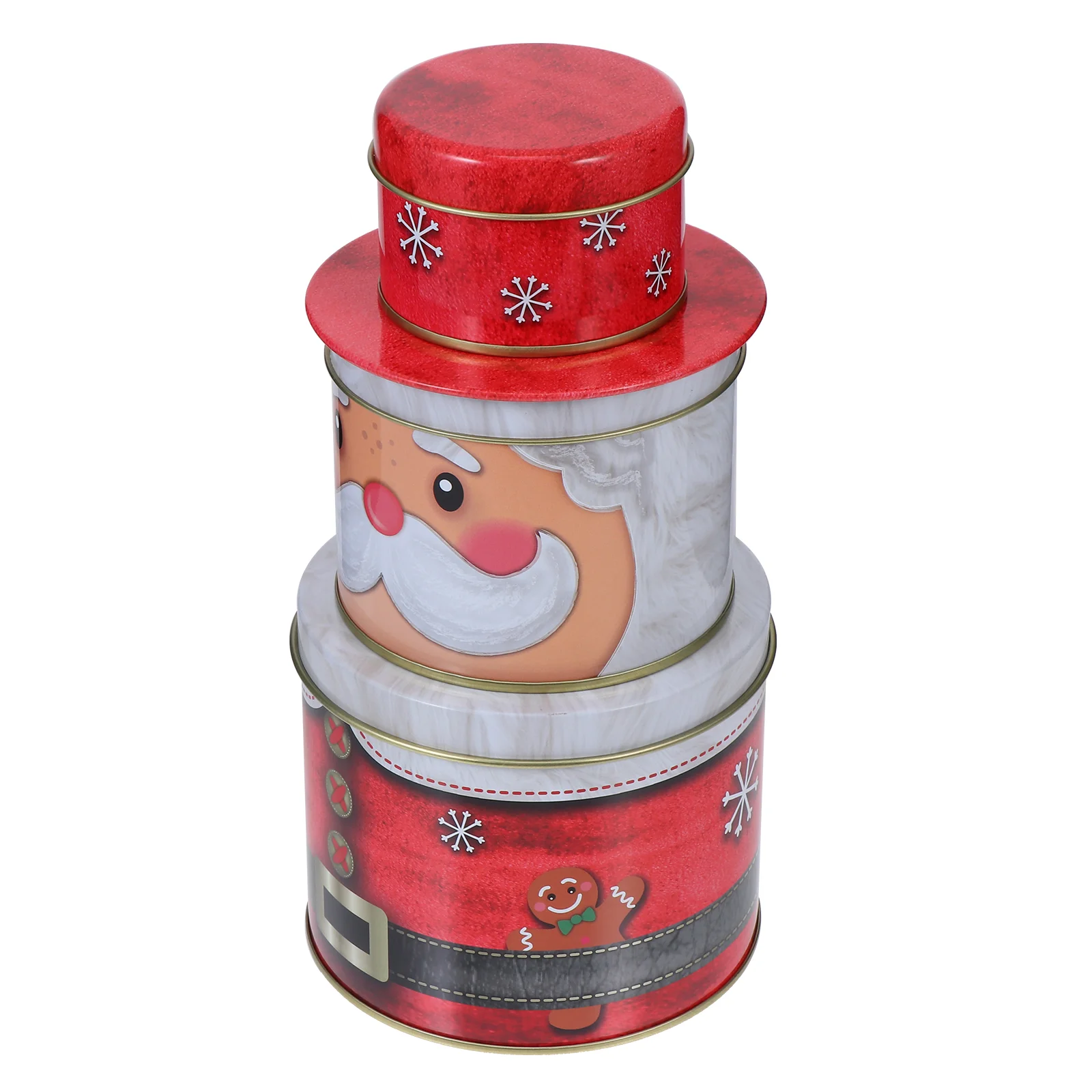

Christmas Tin Box Baby Snack Containers Tinplate Iron Boxes Bag Biscuit Cans Cookie Storage Jars