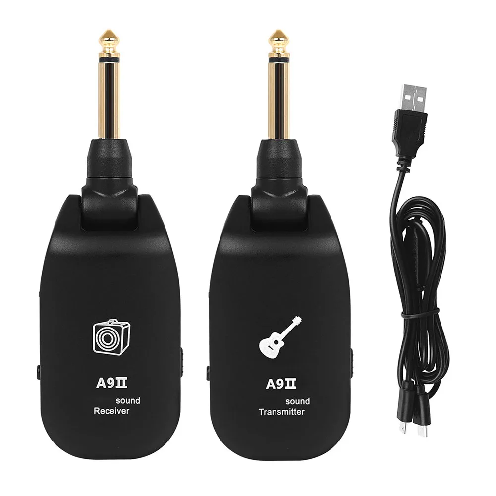 Wireless Guitar Builtin Rechargeable Transmitter Receiver Electric Guitar Bass 6.35mm Universal Plug Musical Instruments Parts
Wireless Guitar Builtin Rechargeable Transmitter Receiver Electric Guitar Bass 6.35mm Universal Plug Musical Instruments Parts