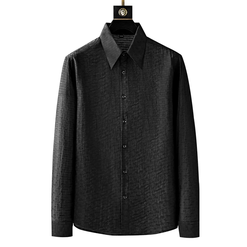 Light Luxury Fold Print Men's Shirt High-quality Long Sleeve Slim Casual Business Formal Shirts Streetwear Social Tuxedo Blouse
Light Luxury Fold Print Men's Shirt High-quality Long Sleeve Slim Casual Business Formal Shirts Streetwear Social Tuxedo Blouse