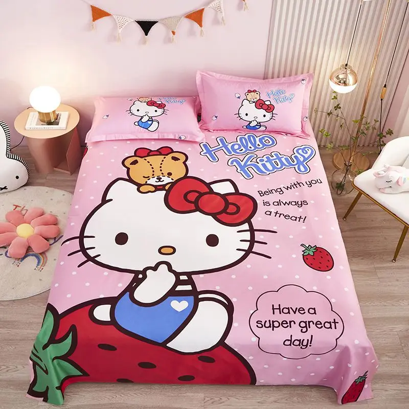 Hello Kitty Cotton Bed Sheets Anime Cartoon Sanrio Single Bed Sheets Student Dormitories Sheets Children Bed Sheets
Hello Kitty Cotton Bed Sheets Anime Cartoon Sanrio Single Bed Sheets Student Dormitories Sheets Children Bed Sheets