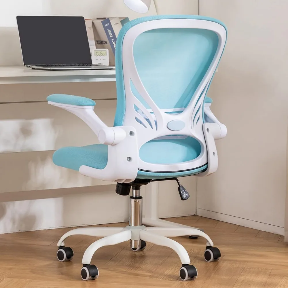 Desk Chair Mesh Office Chair with Flip-up Arms Mid Back Swivel Computer Chair Home Office Work Girls Women's Desk
Desk Chair Mesh Office Chair with Flip-up Arms Mid Back Swivel Computer Chair Home Office Work Girls Women's Desk
