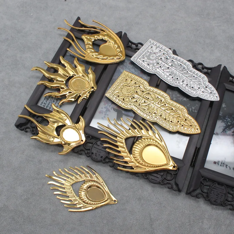 Peacock Feather Wing Filigree Wraps Connectors Metal Crafts Gift Hair Jewelry Accessories Ancient Fashion Decorative DIY Halo
Peacock Feather Wing Filigree Wraps Connectors Metal Crafts Gift Hair Jewelry Accessories Ancient Fashion Decorative DIY Halo