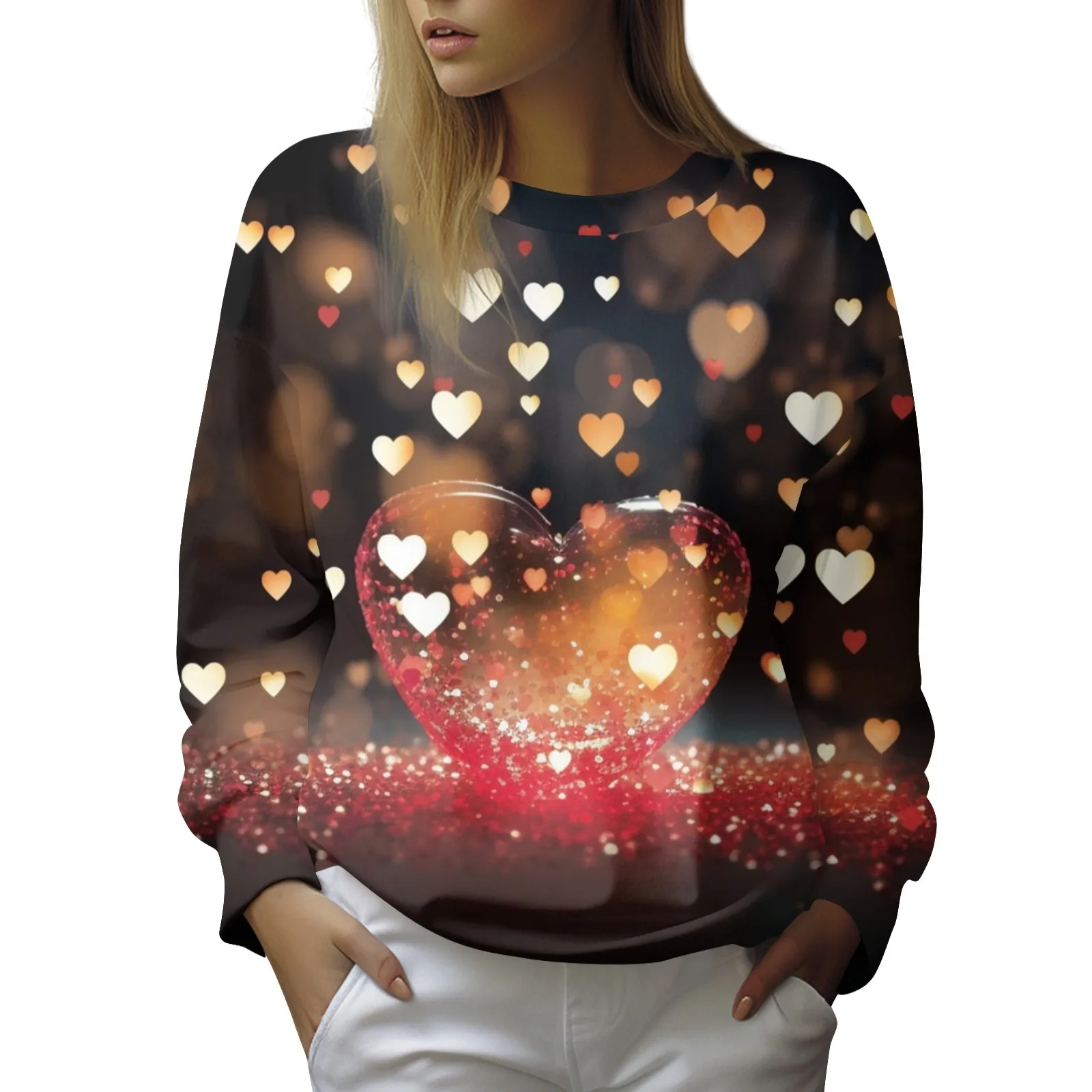 Women'S Love Pattern Sweatshirt Casual Fashion Long Sleeve Pullovers Tops Round Neck Solid Color Sweatshirt Tops Sudaderas
Women'S Love Pattern Sweatshirt Casual Fashion Long Sleeve Pullovers Tops Round Neck Solid Color Sweatshirt Tops Sudaderas