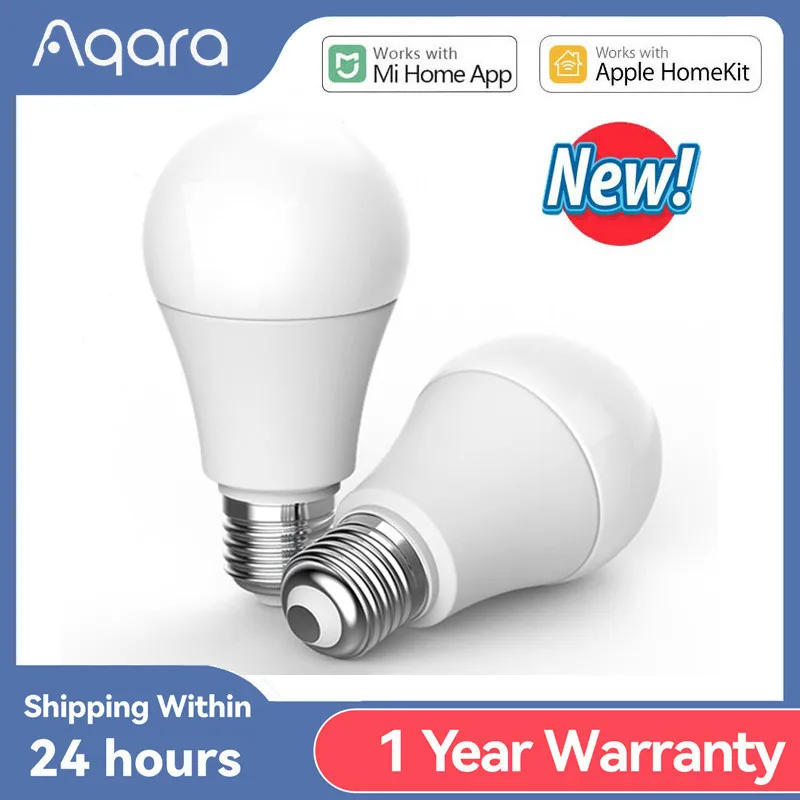 Aqara Smart LED Bulb T1 Zigbee 3.0 E27 2700K-6500K 220-240V APP Remote Lamp Light For Xiaomi Smart home Mi home Homekit App
Aqara Smart LED Bulb T1 Zigbee 3.0 E27 2700K-6500K 220-240V APP Remote Lamp Light For Xiaomi Smart home Mi home Homekit App