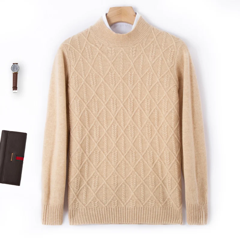 Round Neck Diamond Wheat Ear Pullover Autumn/Winter 100% Cashmere Solid Men's Sweater New Western Blouse
Round Neck Diamond Wheat Ear Pullover Autumn/Winter 100% Cashmere Solid Men's Sweater New Western Blouse
