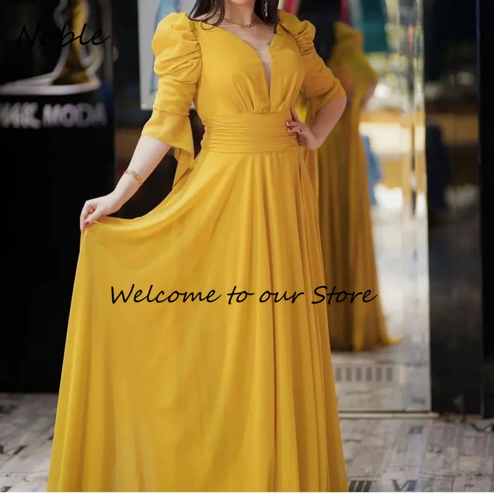 Noble Simple Zipper Up Formal Occasion Gowns Pleated V-Neck Evening Dresses Chiffon Party Dress for Women Long Prom Gown
Noble Simple Zipper Up Formal Occasion Gowns Pleated V-Neck Evening Dresses Chiffon Party Dress for Women Long Prom Gown