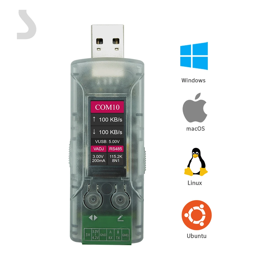 Преобразователь USB в 485, последовательный порт USB в TTL, чип CH340, поддержка WinXP, Win8, Win7, Vista, Linux, Mac OS
Преобразователь USB в 485, последовательный порт USB в TTL, чип CH340, поддержка WinXP, Win8, Win7, Vista, Linux, Mac OS