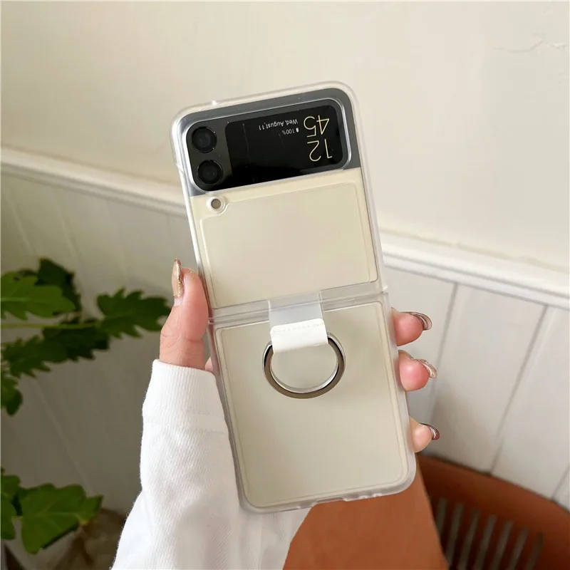Suitable for Samsung Z Flip 3 Mobile Phone Case Transparent Frosted Ring Case Galaxy Zflip4 ShockProof Cover Zflip5 Frosted Case
Suitable for Samsung Z Flip 3 Mobile Phone Case Transparent Frosted Ring Case Galaxy Zflip4 ShockProof Cover Zflip5 Frosted Case