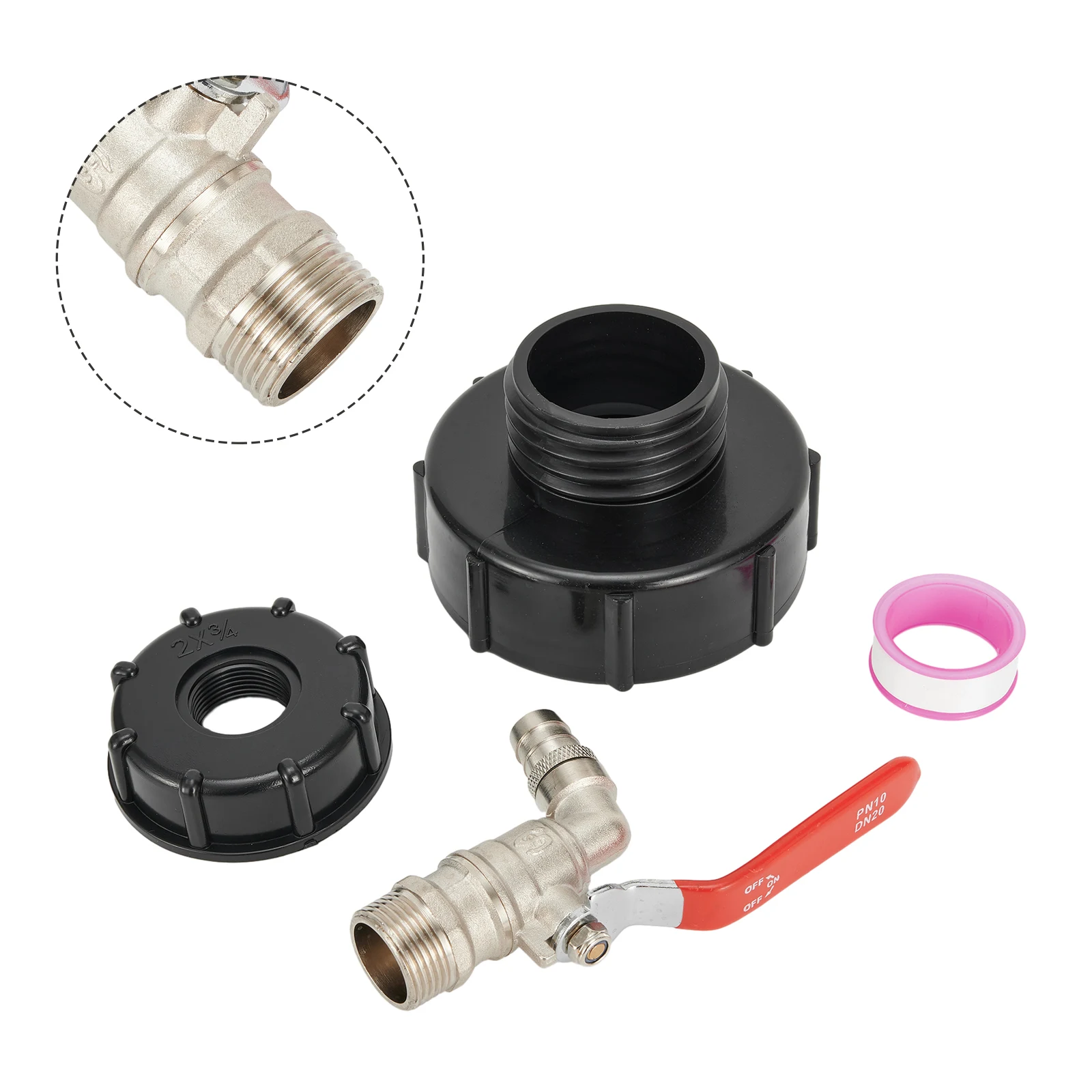 IBC Adapter Ton Bucket Faucet Ball Valve Brass Faucet IBC Bucket Joint Outlet Valve 1000 Lchemical Bucket Faucet
IBC Adapter Ton Bucket Faucet Ball Valve Brass Faucet IBC Bucket Joint Outlet Valve 1000 Lchemical Bucket Faucet