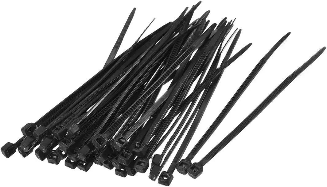 

Tcenofoxy 700pcs Cable Zip Ties 4 Inch x 0.07 Inch Self-Locking Nylon Tie Wraps Black