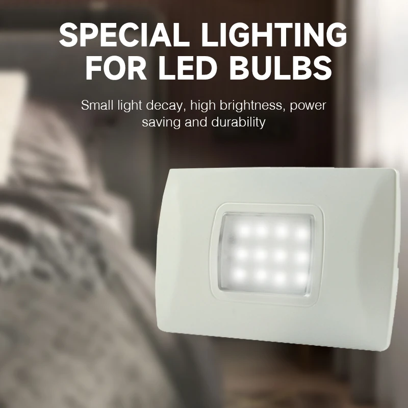 

2pcs/lot Induction Emergency Light Recessed Wall Mount Lights LED Bulb Hallway Deck Step Foot Lighting lamp