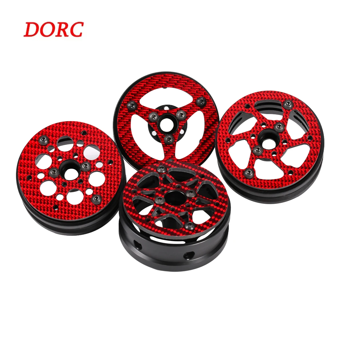 

1.9 Coloured Carbon Fiber Beadlock Wheels Rim for 1/10 RC Crawler Capra SCX10 PRO TRX4 VS4 Gspeed V4 Comp Builds LCG Chassis DIY