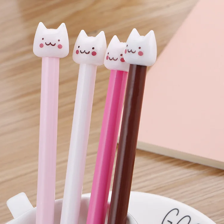 48 pcs/lot Kawaii Cat Gel Pen Cute 0.5mm Black Ink Signature Pens Promotional Gift Stationery School Supplies
48 pcs/lot Kawaii Cat Gel Pen Cute 0.5mm Black Ink Signature Pens Promotional Gift Stationery School Supplies