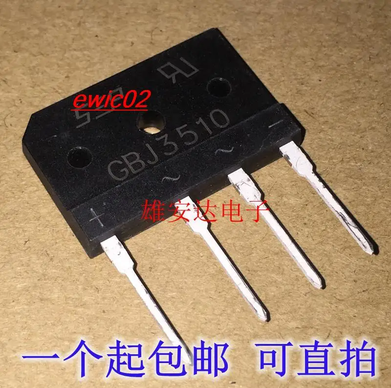 Оригинальный товар GBJ3510 35A 1000 В, 10 шт. 
Оригинальный товар GBJ3510 35A 1000 В, 10 шт.