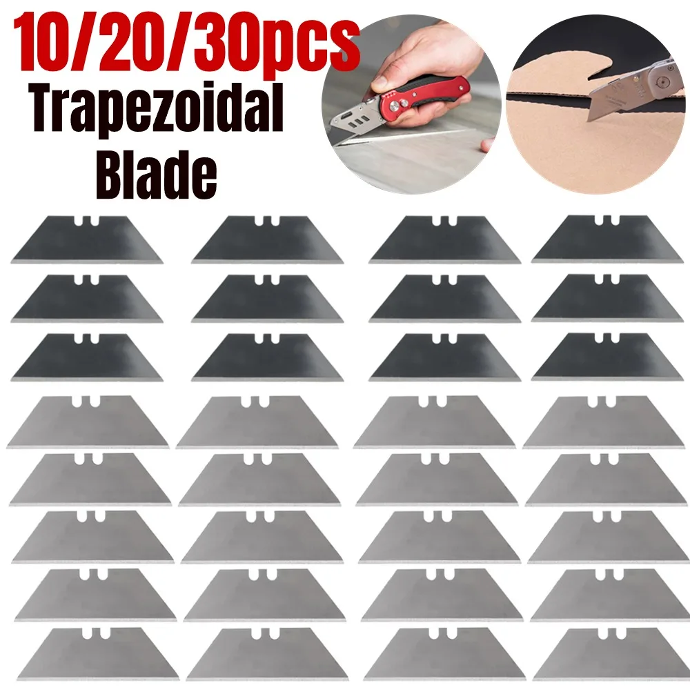 30-10pcs Trapezoidal Blade Replacement Blade Carbon Steel Multifunction Engraving DIY Art Craft Knives Blade Cutting Hand Tools
30-10pcs Trapezoidal Blade Replacement Blade Carbon Steel Multifunction Engraving DIY Art Craft Knives Blade Cutting Hand Tools
