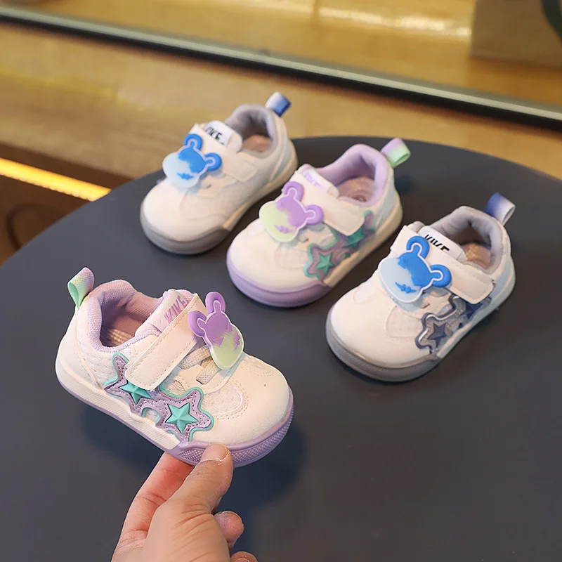 

Детские весенние дышащие сетчатые кроссовки, противоскользящая обувь для улицы, яркая повседневная спортивная обувь для младенцев, обувь для первых шагов с мягкой подошвой