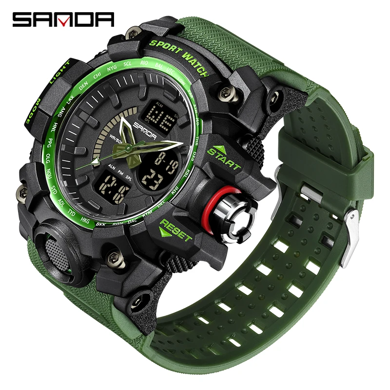 SANDA Luxury Brand 2022 New Men's Watches 50M Waterproof Sports Military Quartz Watch For Male Wristwatch Relogio Masculino 3132
SANDA Luxury Brand 2022 New Men's Watches 50M Waterproof Sports Military Quartz Watch For Male Wristwatch Relogio Masculino 3132