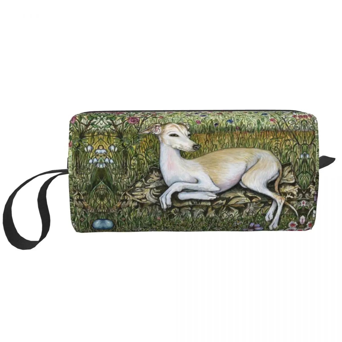 Greyhound Whippet Dog In Garden Makeup Bag for Women Travel Cosmetic Organizer Fashion Sighthound Storage Toiletry Bags
Greyhound Whippet Dog In Garden Makeup Bag for Women Travel Cosmetic Organizer Fashion Sighthound Storage Toiletry Bags