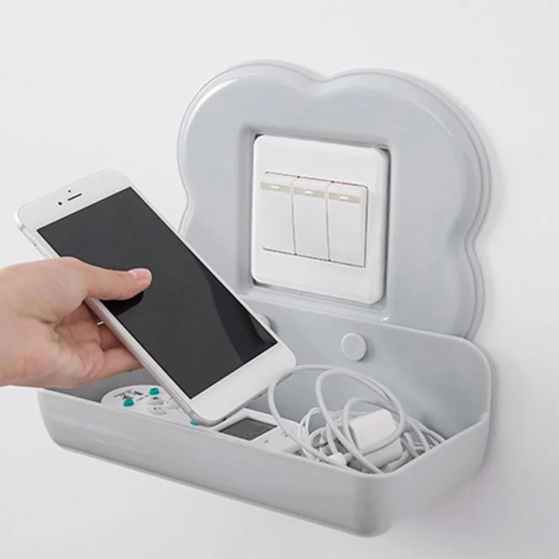 Creative Switch Socket Storage Rack Wall-mounted Bedside Charging Rack Simple Nordic Bathroom Mobile Phone Bracket Living Room
Creative Switch Socket Storage Rack Wall-mounted Bedside Charging Rack Simple Nordic Bathroom Mobile Phone Bracket Living Room
