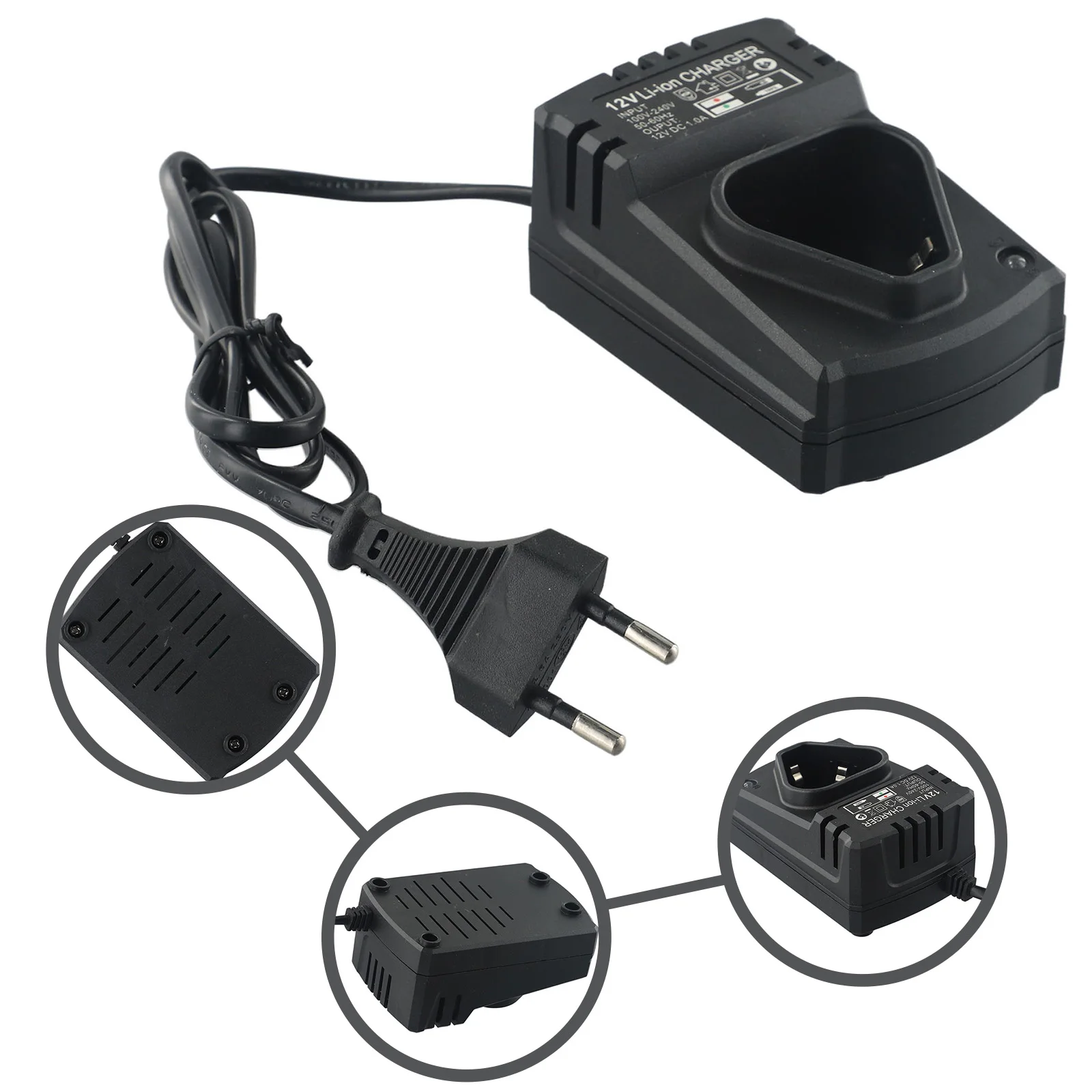 Workshop Equipment Air Tool Accessories Charger 12V DC Li-ion Rechargeable Charger Multifunction Support 110-240V
Workshop Equipment Air Tool Accessories Charger 12V DC Li-ion Rechargeable Charger Multifunction Support 110-240V