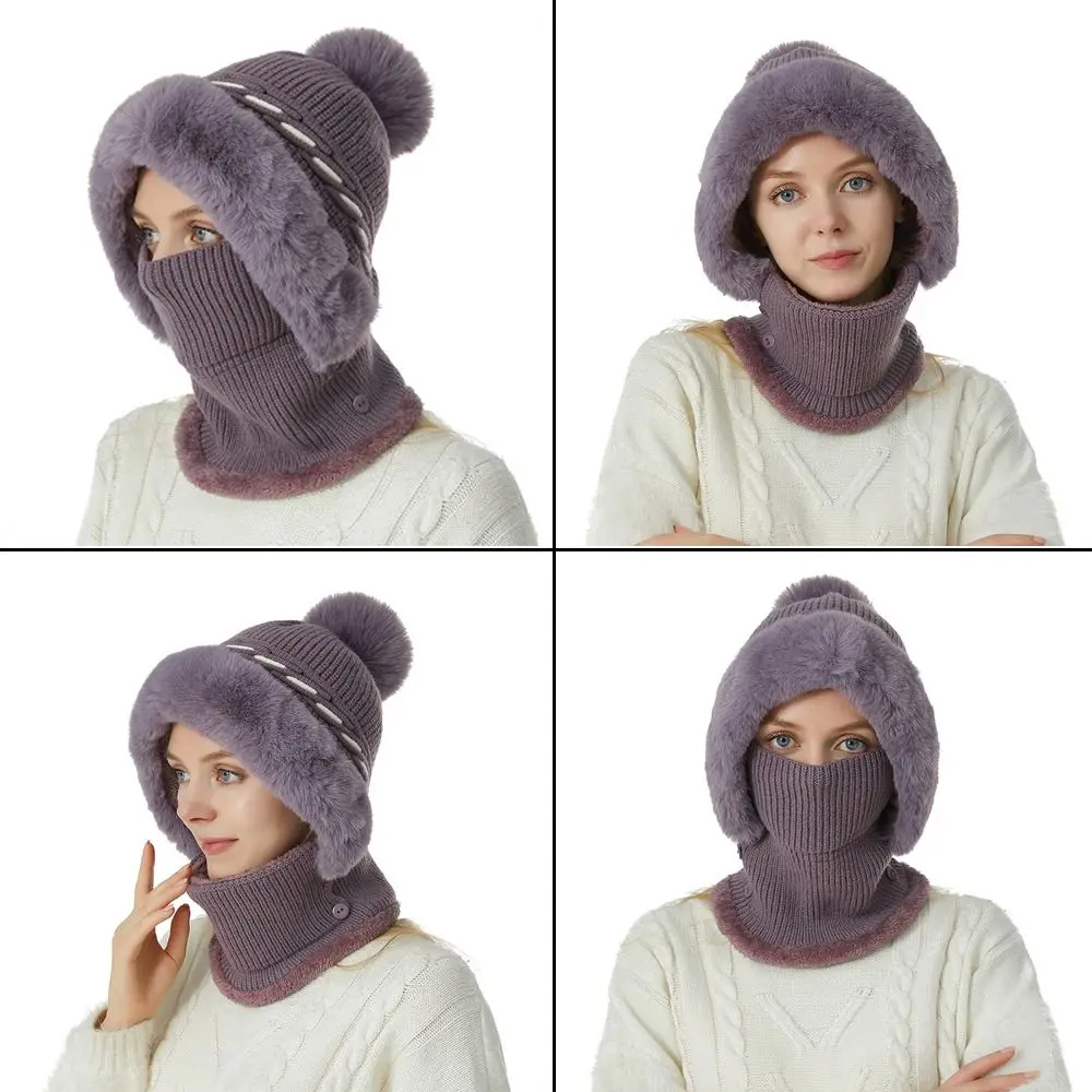 Warmer Knitted Hat New Winter Multipurpose Beanie Cap Plush Face Cover Neck Caps Women
Warmer Knitted Hat New Winter Multipurpose Beanie Cap Plush Face Cover Neck Caps Women