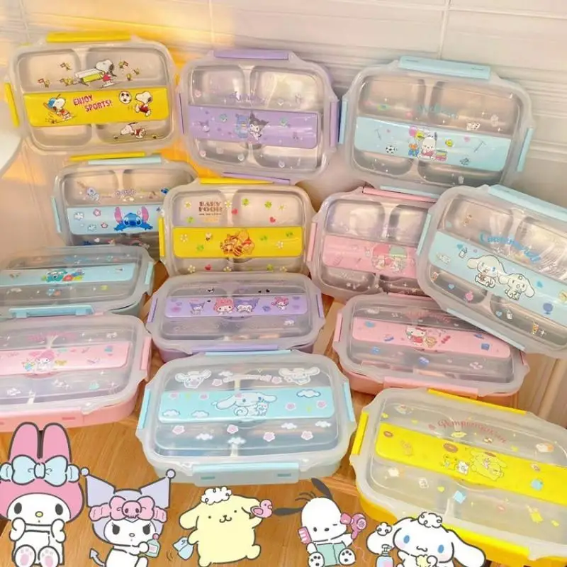 Kawaii Cinnamoroll Kuromi Lunch Box Anime Melody Hello Kitty Picnic Food Container with Cutlery Cartoon 1100Ml Bento Box Gift
Kawaii Cinnamoroll Kuromi Lunch Box Anime Melody Hello Kitty Picnic Food Container with Cutlery Cartoon 1100Ml Bento Box Gift