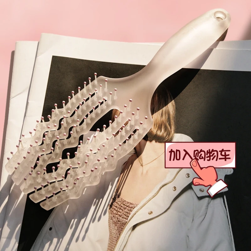 New Hollow Ribs Transparent Color Comb Curved Comb Simple Daily Hair Comb Hair Brush Kids and Women Comb Hollow
New Hollow Ribs Transparent Color Comb Curved Comb Simple Daily Hair Comb Hair Brush Kids and Women Comb Hollow