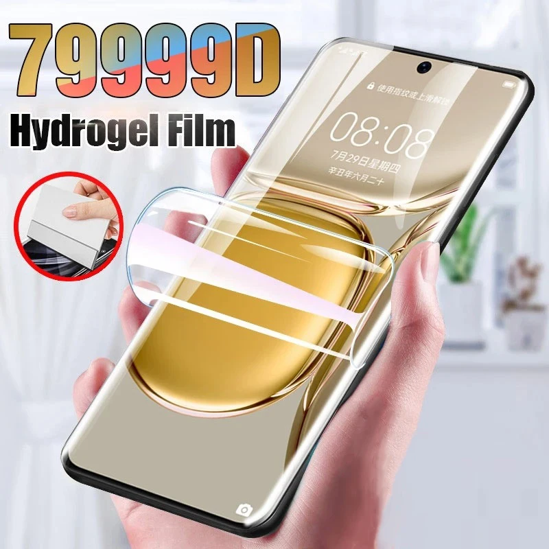 

9999D Full Cover Hydrogel Film For Huawei P30 P20 P40 Lite P50 Pro Screen Protector For Huawei Mate 30 20 40 50 Pro Lite Film