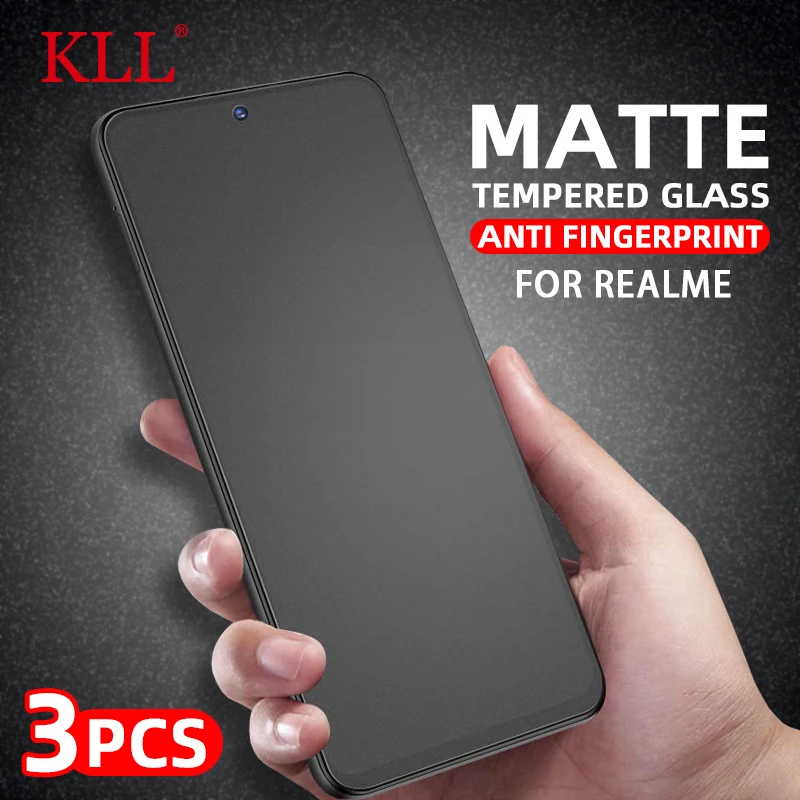 

1-3Pcs Frosted Tempered Glass for Realme GT 5 3 2 11X 11 10T 10S 9 Q5 Pro Matte Screen Protector GT Neo 5 SE 3T C55 C33 C51 C53