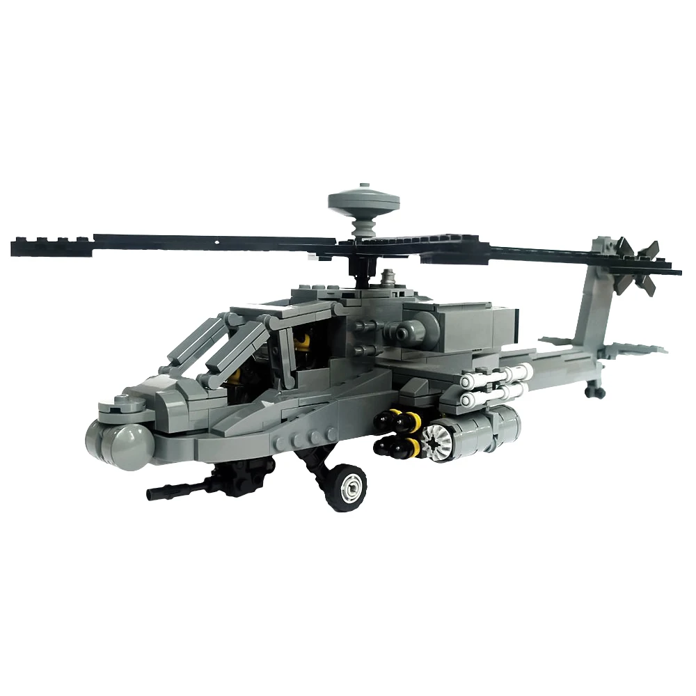 Gobricks MOC AH-64D Apache Longbow Model Building Blocks Army Military Aircraft diy Bricks Educational Toy Kids Birthday Gift
Gobricks MOC AH-64D Apache Longbow Model Building Blocks Army Military Aircraft diy Bricks Educational Toy Kids Birthday Gift