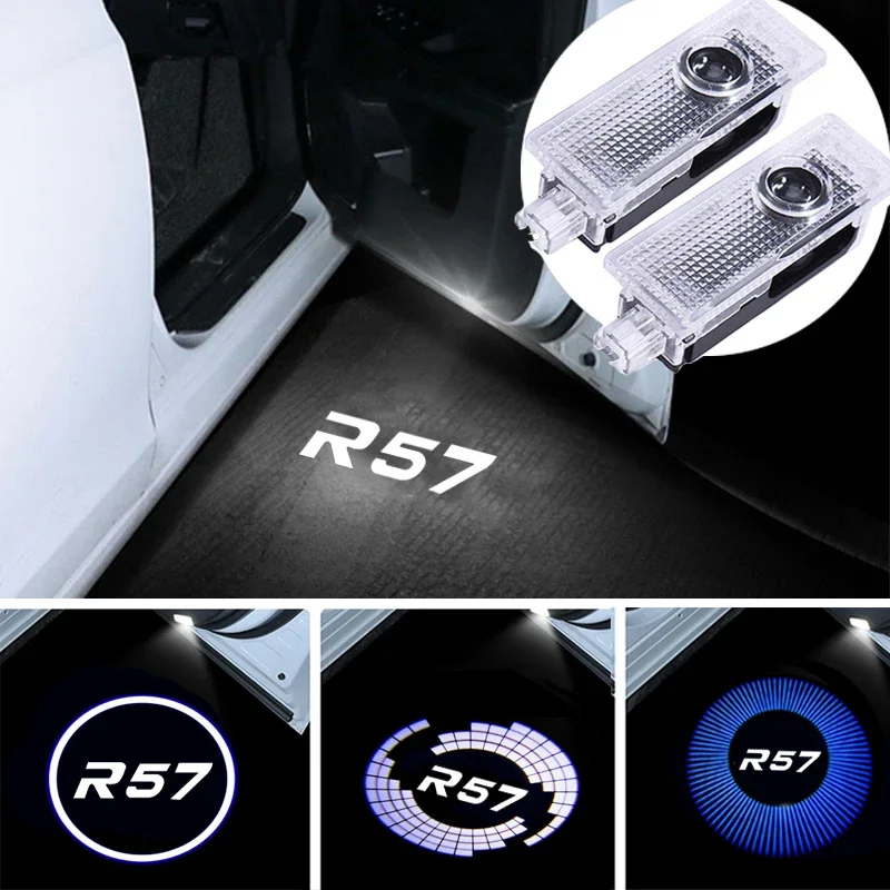 

2Pcs LED Laser Projector for Mini Cooper JCW R57 2011-2014 Car Welcome Logo Door Light Ghost Shadow Courtesy Lamp Accessories