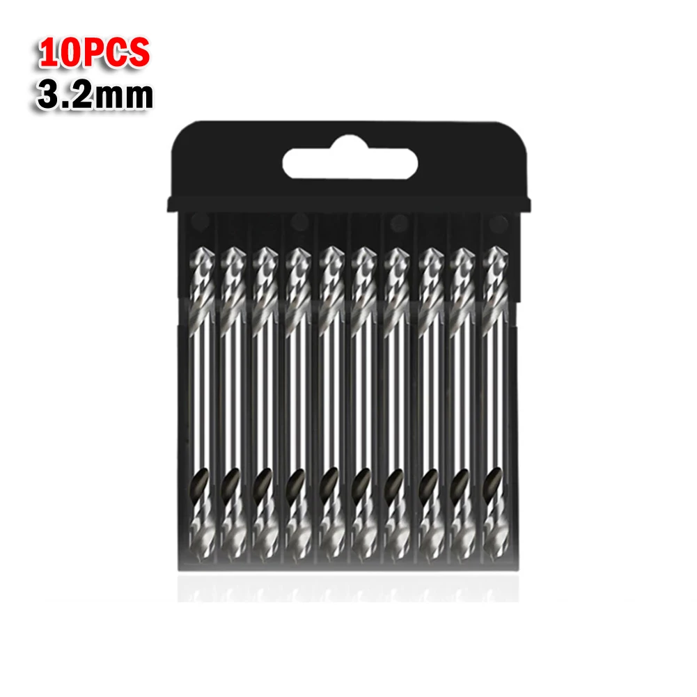 10 Pcs Double Ended Drills Bits 3.2/4.2/5.2mm Head HSS6542 Spiral Drill Bit 49/55/63mm Length For Copper Aluminum Alloy Drilling
10 Pcs Double Ended Drills Bits 3.2/4.2/5.2mm Head HSS6542 Spiral Drill Bit 49/55/63mm Length For Copper Aluminum Alloy Drilling