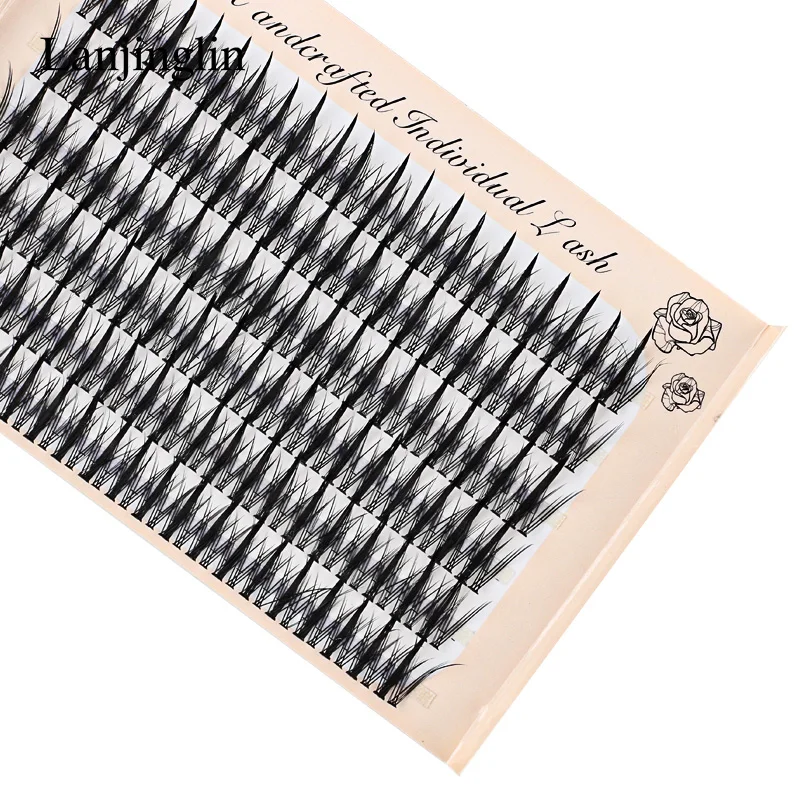 Individual Lashes 6 Rows 246 Bundles Cluster Spikes Lash Wispy Premade Russian Natural Fluffy False Eyelashes Makeup Tool Lashes 20 Sf613eb950f2f4ce880f4b219ab69d92db