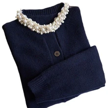Neckline Manual Bead Nailing 2021 Autumn and Winter New Knitted Cardigan Women's Versatile Thin Outer Coat knitted Jacket
Neckline Manual Bead Nailing 2021 Autumn and Winter New Knitted Cardigan Women's Versatile Thin Outer Coat knitted Jacket