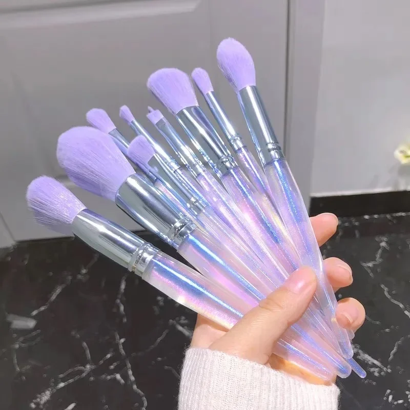 10pcs/set Professional Purple Makeup Brush Set with Storage Bag Eye Shadow Powder Foundation Sculpting Highlighter Eyebrow Brush
10pcs/set Professional Purple Makeup Brush Set with Storage Bag Eye Shadow Powder Foundation Sculpting Highlighter Eyebrow Brush