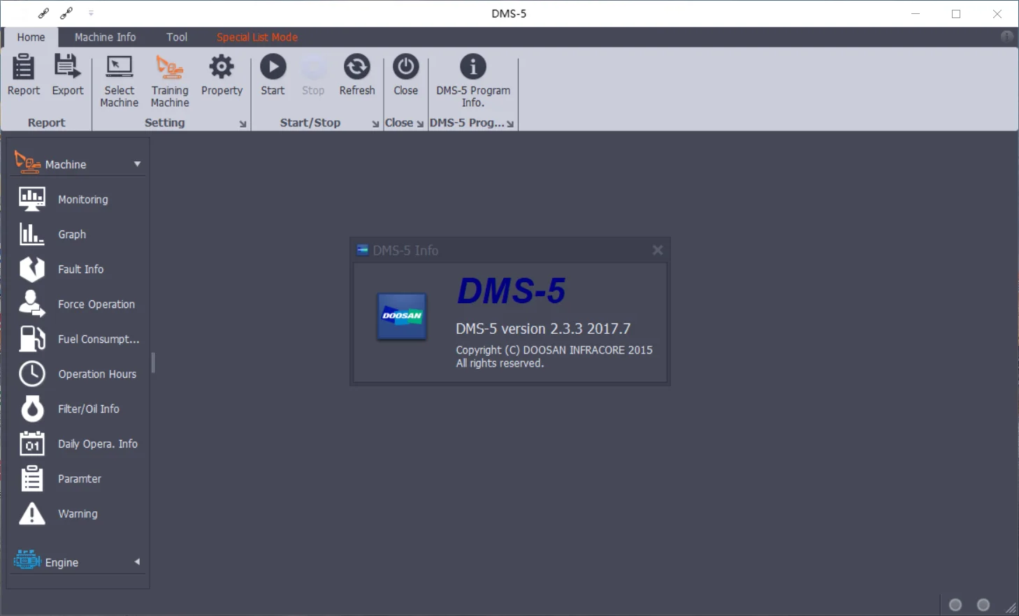 

Doosan Excavator / Wheel Loader Monitoring Program DMS-5 v2.3.3 [2017]